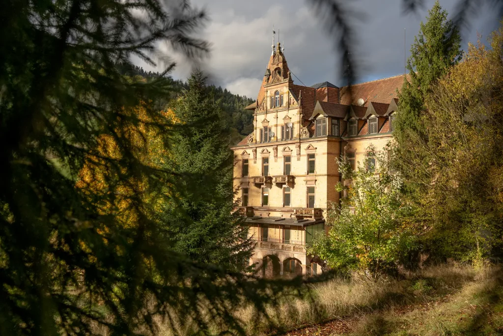 Blick auf Schloss Rothschild Nordrach
