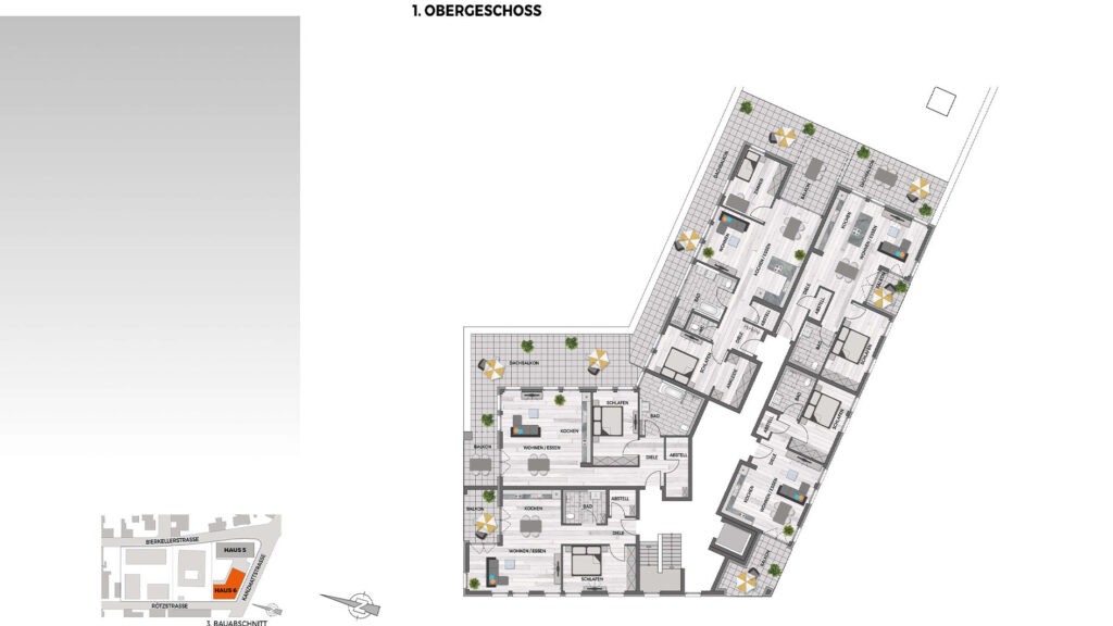 Grundriss 1. Obergeschoss